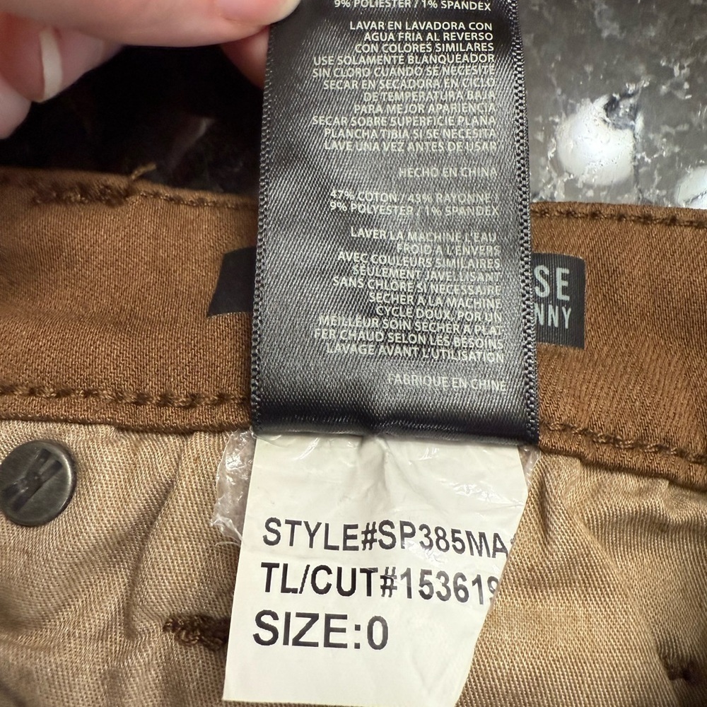 Kut From The Kloth Brown High Rise Ankle Skinny Jeans 0 - Picture 6 of 7